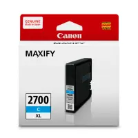 在飛比找momo購物網優惠-【Canon】PGI-2700XL-C 原廠藍色墨水匣