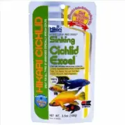 Hikari Sinking Cichlid Excel Mini Pellet 100g - Herbivore Fish Food Wheatgerm