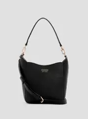 GUESS Black Brenton Girlfriend Bucket Bag