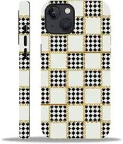 CARLOCA Compatible with iPhone 15 Case,Chain Lattice Geometry Case for iPhone 15 Case Soft TPU + Hard PC 2-in-1,Shockproof Anti-Scratch Protective Case for iPhone 15