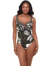 [Miraclesuit Swim] Elle Dorado Escape Underwired One Piece Shaping Swimsuit in Black