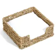 Seagrass Napkin Holder for Dining Table, Flat Square Napkin Holder for Paper ...