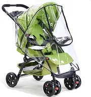 LHLZNB Universal Rain Cover for Pushchair, rain Cover for pram，Baby Stroller Rain Cover with Nylon Waterproof Zipper, Pushchair Rain Cover Universal Pram Rain Cover Fit Most Prams Strollers