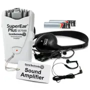 SuperEar Plus Model SE7500 Personal Sound Amplification Product with Case, Headp