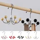 Iron Six-claw Hook Black Handbag Storage Hanger Clothes Hangers for Wardrobe
