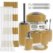 Nestl 20 Piece Bathroom Accessories Set, Gold Bathroom Decor Set