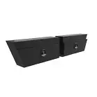 940 x 230 x 400mm Black Flat PAIR Ute Toolbox Truck Under Body Tray Tool Box