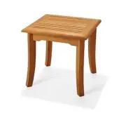 Giva A-Grade Teak 21" Square Side End Table Stool Bath Garden Outdoor Patio New
