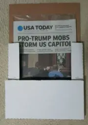 USA Today - Historic Newspaper - Pro-Trump Mobs Storm US Capitol - Ships in Box!