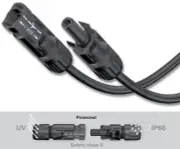 Staubli 32.0016 & 32.0017 Solar MC4 Connector w/Boot Female & Male Pair