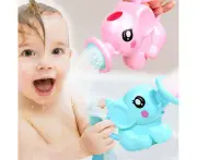 1pcs Baby Bath Toy Plastic Watering Can Watering Pot Beach Toy Play Sand Toy Kids Baby Shower Toy-Blue