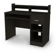 South Shore Axess Desk With Keyboard Tray Black