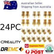 Genuine Creality 24PCS 3D Printer 1.75mm MK8 Extruder Nozzle For Ender 3PRO CR10