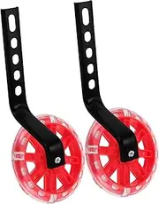KOMBIUDA 1 Set Flashing Training Wheels for Bikes of Stable Auxiliary Wheels for Mute Wear Resistant Design Fun Easy to Install for Riding