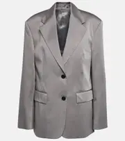 [Prada] Prada Single-breasted cotton blazer AU 12 grey