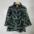 Damee Inc. Sheer Mesh Soutache Ribbon Art To Wear Jacket Wire Collar Sz M 3D