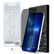 ZUSLAB Privacy Screen Protector for iPhone 14 Plus / iPhone 13 Pro Max, Anti-Spy Tempered Glass Film with Easy Installation Tool