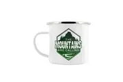 Grindstore The Mountains Are Calling Enamel Mug (White/Green) (One Size)