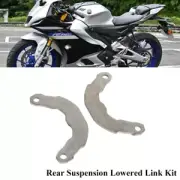 5mm Stainless Silver Rear Suspension Lowered Link Kit For Yamaha YZF R15 V4 R15M