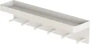 Coat Hanger with Shelf,Garage Storage Hooks Wall Mount | No-Punch Towel Hanger for Garage Products Keychain