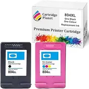 Cartridge Planet 1 Black and 1 Colour Compatible Ink for HP 804XL T6N12AA T6N11AA for HP Envy Photo 6220 6222 7120 7820 7822 HP Tango Tango X