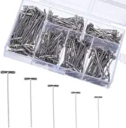 450 Pack Stainless Steel T-Pins: Versatile Wig and Sewing Pins for Foam Head