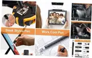 Gifts for Men Women Telescoping Magnetic Pickup Tool and 6 in LED+Multitool Pen