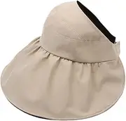 [DABAOBAO] Ladies Sun Hat Sun-Proof and UV-Proof Hat Sun Hat for Women Beach Cap Summer Hats Fisherman Hat (Beige)