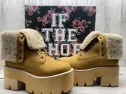 JeffreyCampbell Boots Nirvana -SH Wheat Womens Size 5.5