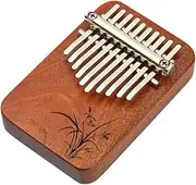 Ｓｉｍｈｏａ 10 Note Mbira Crafted From Natural Wood for Thumb Piano, Brown