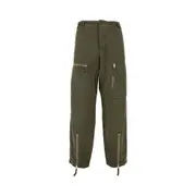 [CP COMPANY] CP COMPANY Cotton and linen blend cargo pants Man 50 50 Green