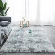 Light Grey 100cm x 160cm Soft Plush Floor Carpet Rug Mat Living Room Bedroom
