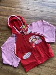 Strawberry Shortcake Zip Up Hoodie Vintage 2004 Size 4/5