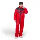 【狠罩HenCover】V酷日風時尚兩件式休閒風雨衣 - 紅黑(休閒風雨衣)