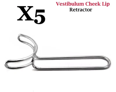 5 Pieces Dental Vestibulum Cheek Lip Retractor Surgical Mouth Opener Surgical
