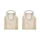2Pcs Mesh Onion Bags Hanging Garlic Bags Vegetable and Fruit Storage Bags for...