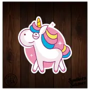 Cute Unicorn - Vinyl Decal Sticker - Car Window Laptop - ebn9888
