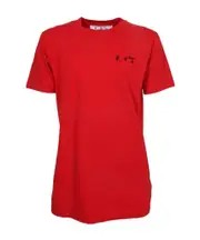 Hands Off logo T-shirt L Red