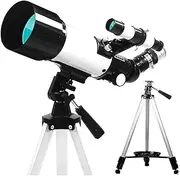 Telescopes, Astronomical Telescope 70Mm Objective Monocular Telescope W/Telescopic Tripod for Watching Moon Outdoor View