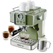 Espresso Coffee Machine 15 Bar Espresso Maker with Milk Frother Steam Wand Ca...