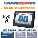 <台灣現貨 快速出貨>12吋TFT-LCD液晶顯示器 監視、車用、數位電視檢測皆可 顯示器支持HDMI/AV/USB