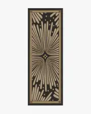 75' x 215' | Machine Washable Runner Rug | Kid & Pet Friendly | Indoor Rug | Jonathan Adler Gatsby Black & Gold Rug | Ruggable