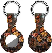 1PCS for Butterfly Air Tag Holder Case Waterproof & Shockproof Anti-Scratch Protective Air Tag Cover with Keychain Ring Silicone Tags Holders for Luggage, Backpack, Keys, Pet