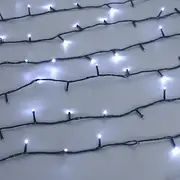 400 Sparkle LED Connectable String Light - Black Cable