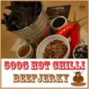 BEEF JERKY 500G HOT CHILLI AUSTRALIAN PERFECT SNACK