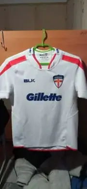 England Rugby League Shirt Jersey New Gillette BLK BNIB SIZE M