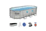 Bestway Steel Frame Above Ground Swimming Pool Filter Pump 5.49 x 2.74 x 1.22M