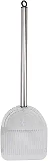 Long Handle Cat Scooper, Half Round Shovel Cat Litter Scoop Multifunctional for Beaches (White)