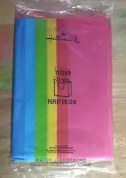 Hallmark Tissue Paper Pink, Red, Yellow, Green & Blue 24 Sheets