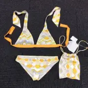 Unused Emilio Pucci swimsuit size 42 bikini made in Italy comes with dust bag